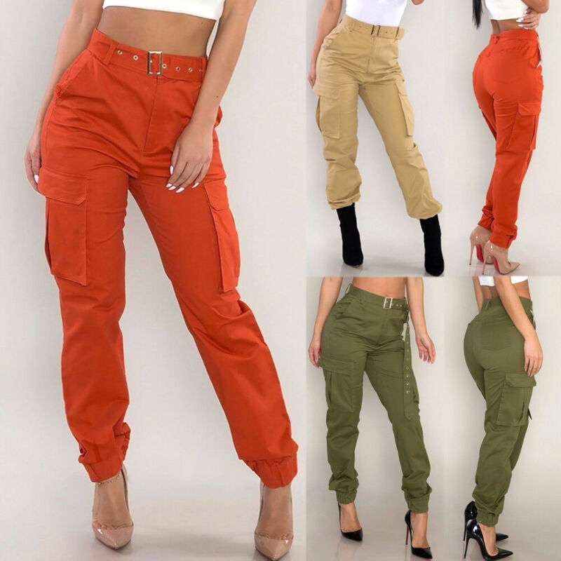 Autumn Spring Women's Camo Trousers Casual Military Army Long Sports Joggers Cargo Long Pants Combat Jeans Cool Pants s-2xl